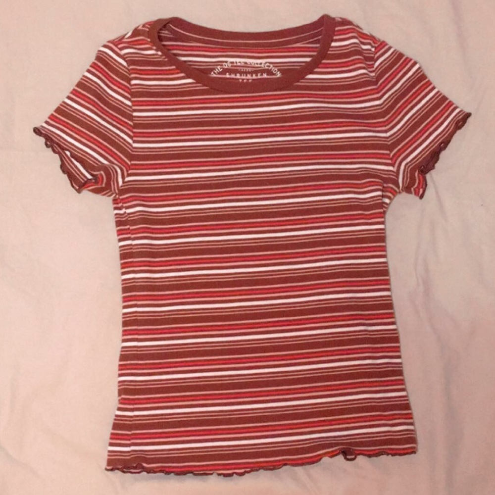 Aeropostal lettuce trim top